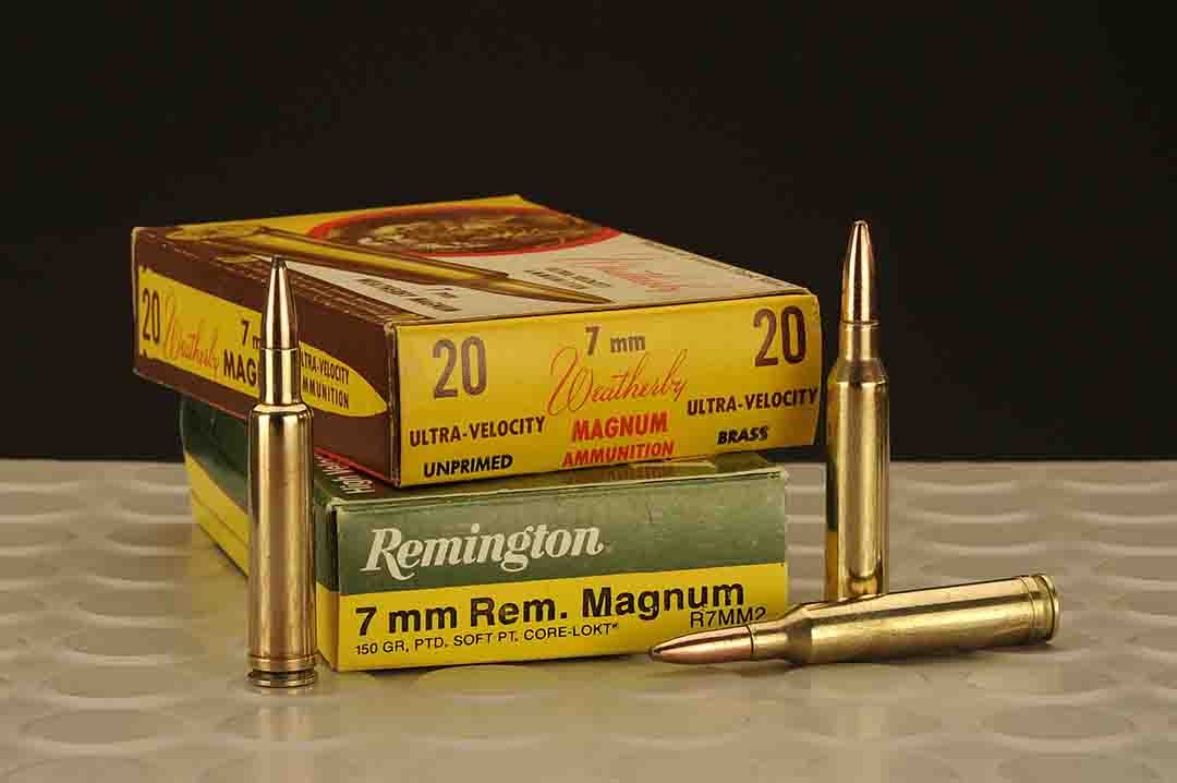 Here are the two top 7mm cartridges to include the Weatherby and Remington commercial versions. Both are good sellers.
